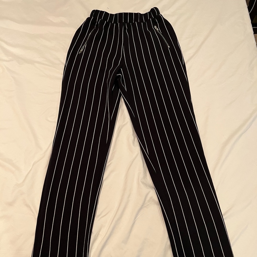 Shein black and white pants womens